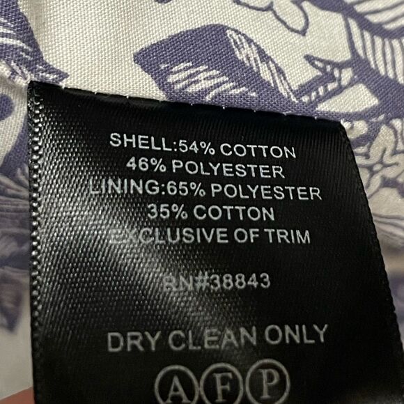 Issac Mizrahi Live Periwinkle Nylon Trench Coat w/Floral Lining (Size: Medium) - Picture 9 of 16